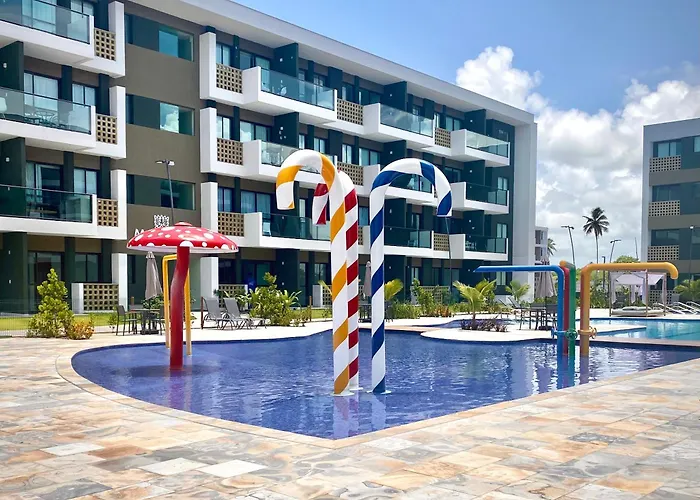 Flat Luxuoso Com Vista Para a Piscina-Muro Alto, Porto de Galinhas